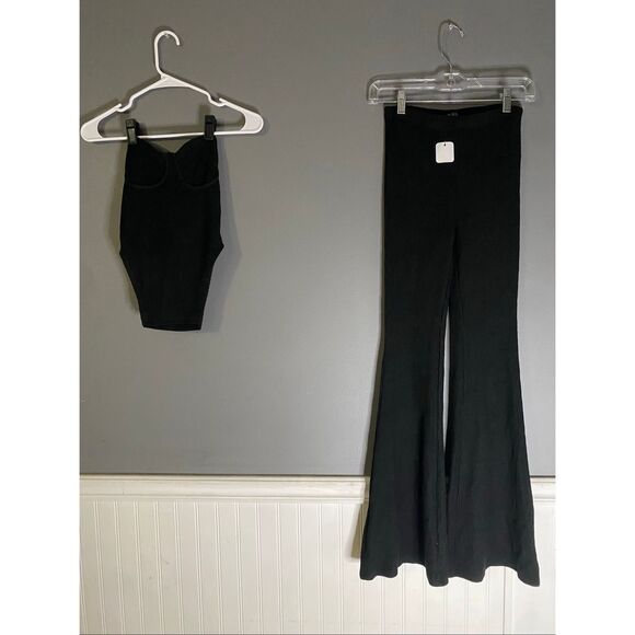 Fashion Nova Call My Name Ribbed Pant Set Size Small NWT - Picture 4 of 10